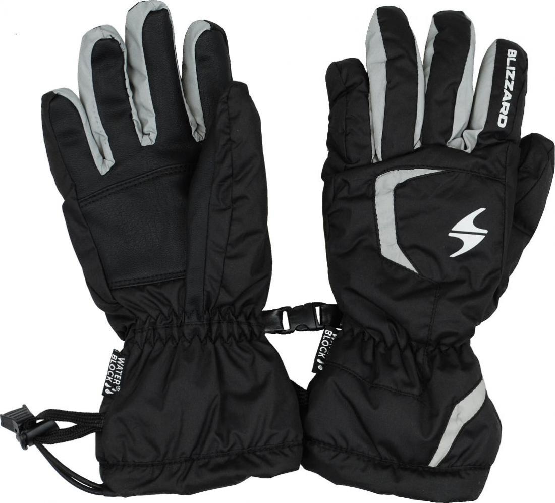 Reflex junior ski gloves, black/silver