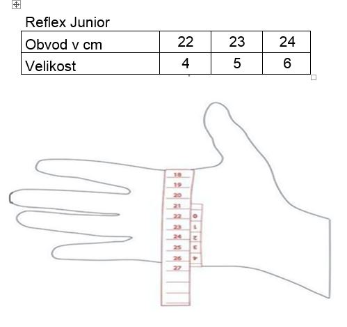 Reflex junior ski gloves, black/blue