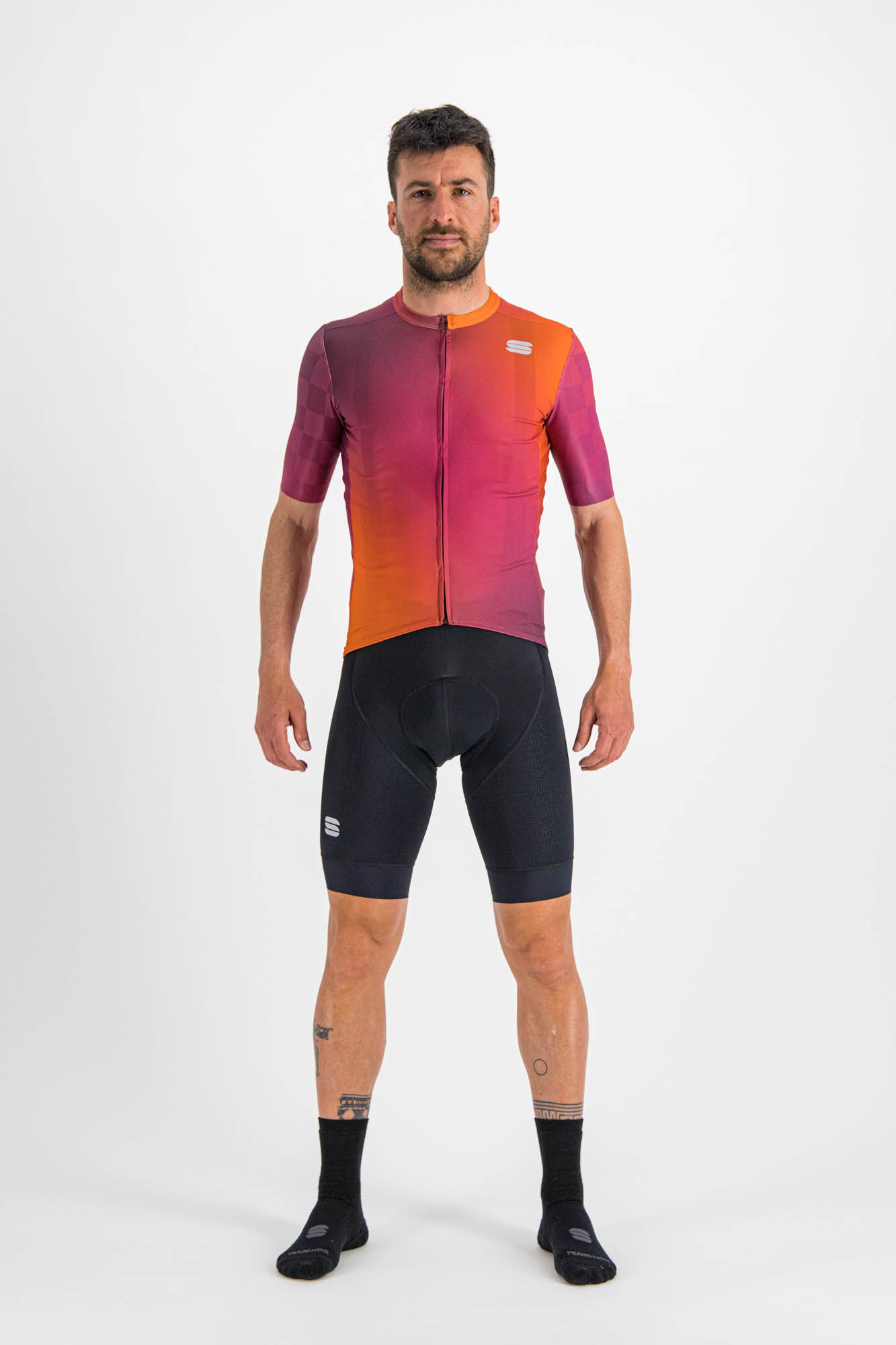 cyklistické oblečení SPORTFUL Rocket jersey, cyclamen carrot prune, SS22