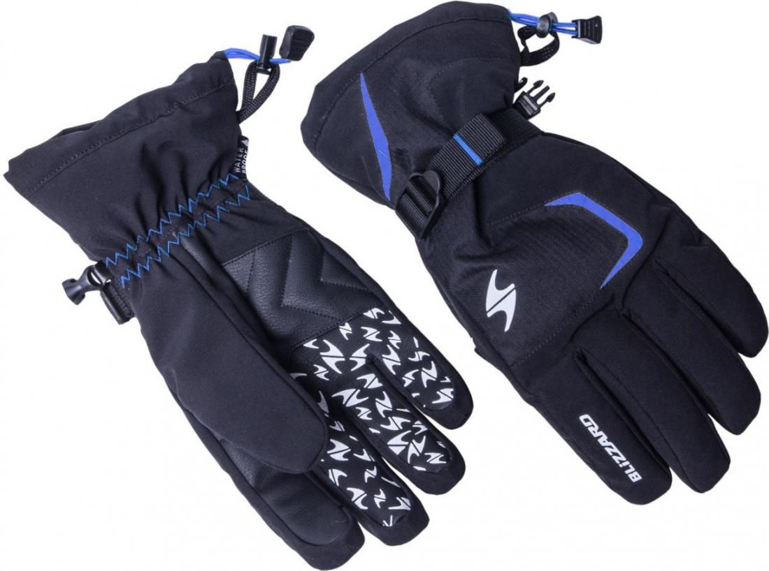 Reflex ski gloves, black/blue