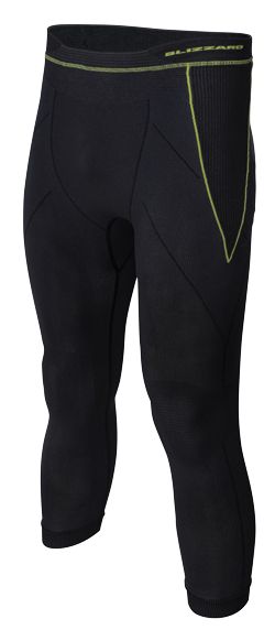 Mens long pants, anthracite/neon yellow
