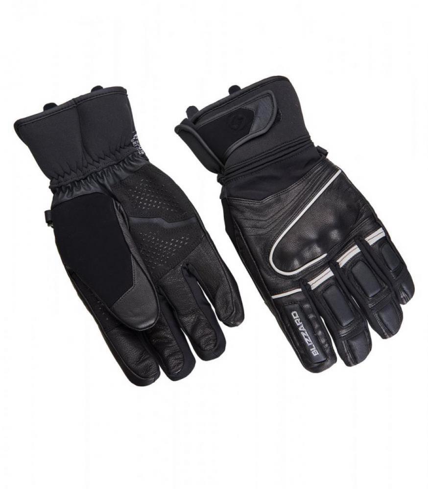 Competition ski gloves, black/silver