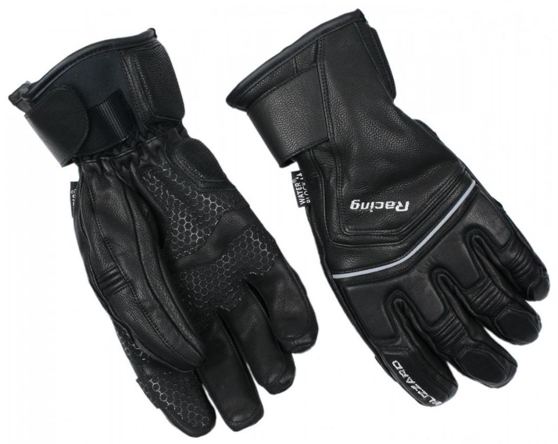 Racing Leather ski gloves, black/silver