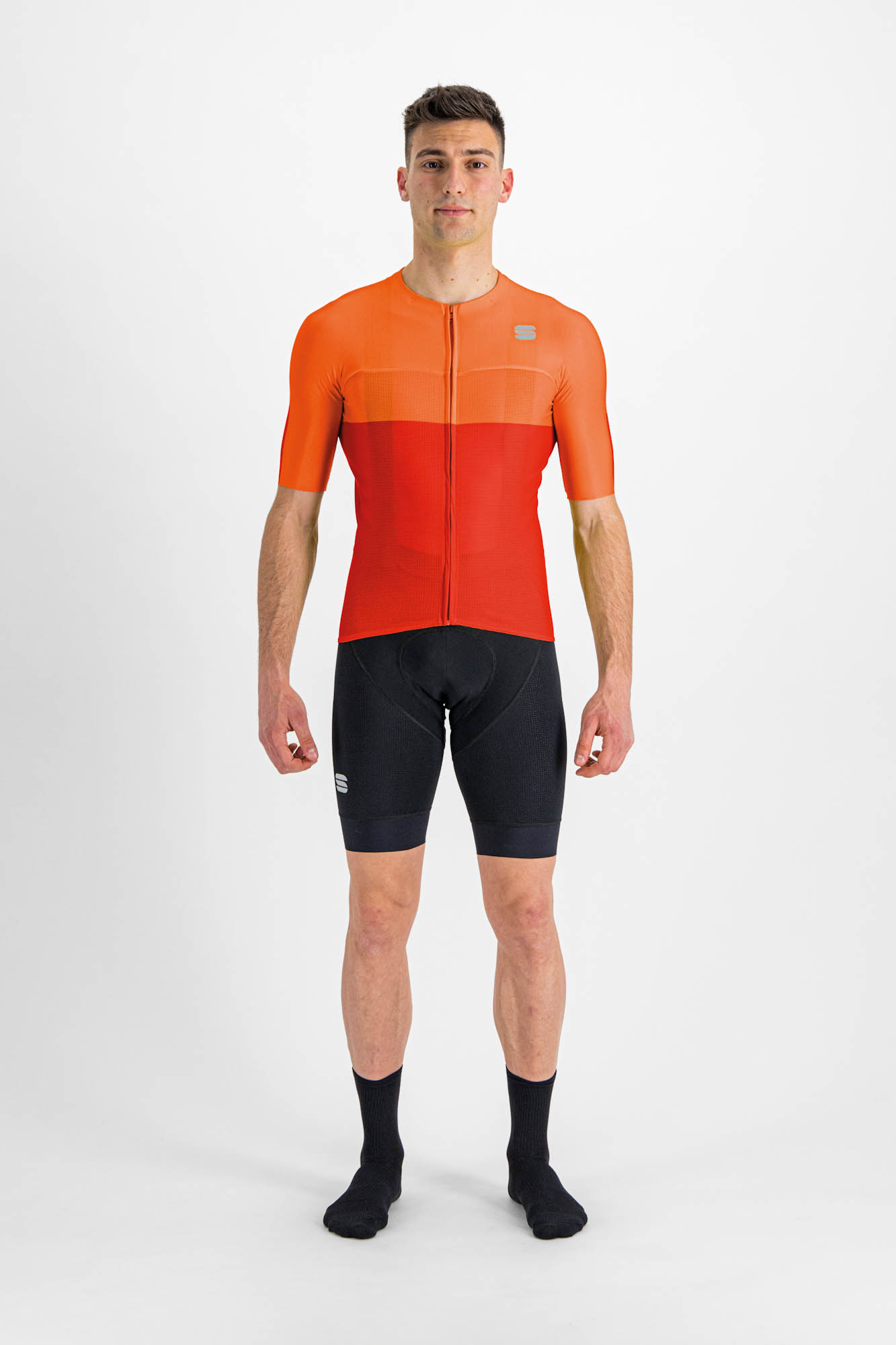 cyklistické oblečení SPORTFUL Light pro jersey, chili red carrot, SS22